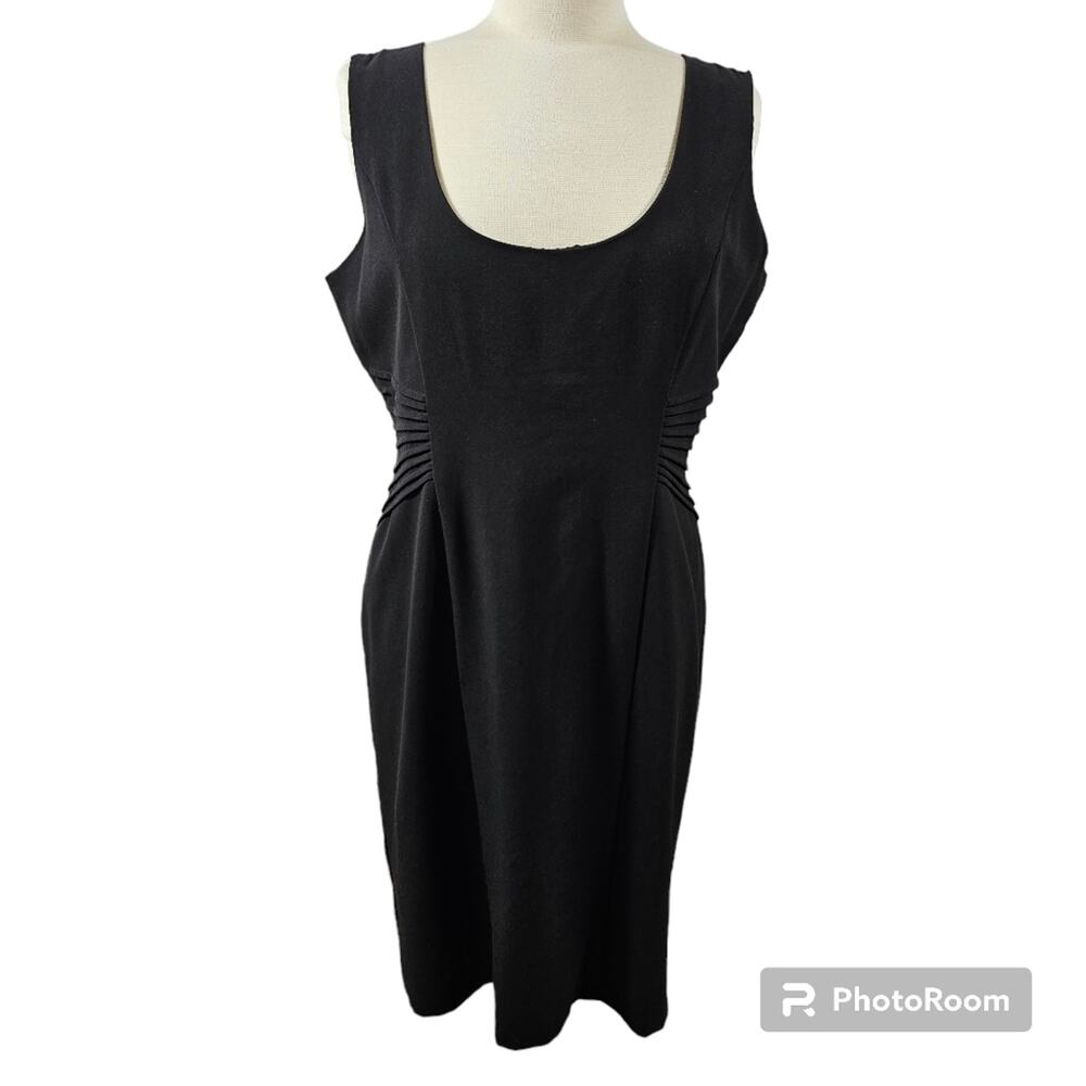Essentials by A.B.S. Sleeveless Black Dress NWT Women's Size 14